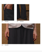 Wool Plaid Drop Crotch Cargo Pants