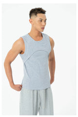 Men's Slim Fit Ribbed Athletic Tank