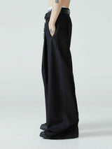 Men's Loose Pleated Wide Leg Pants