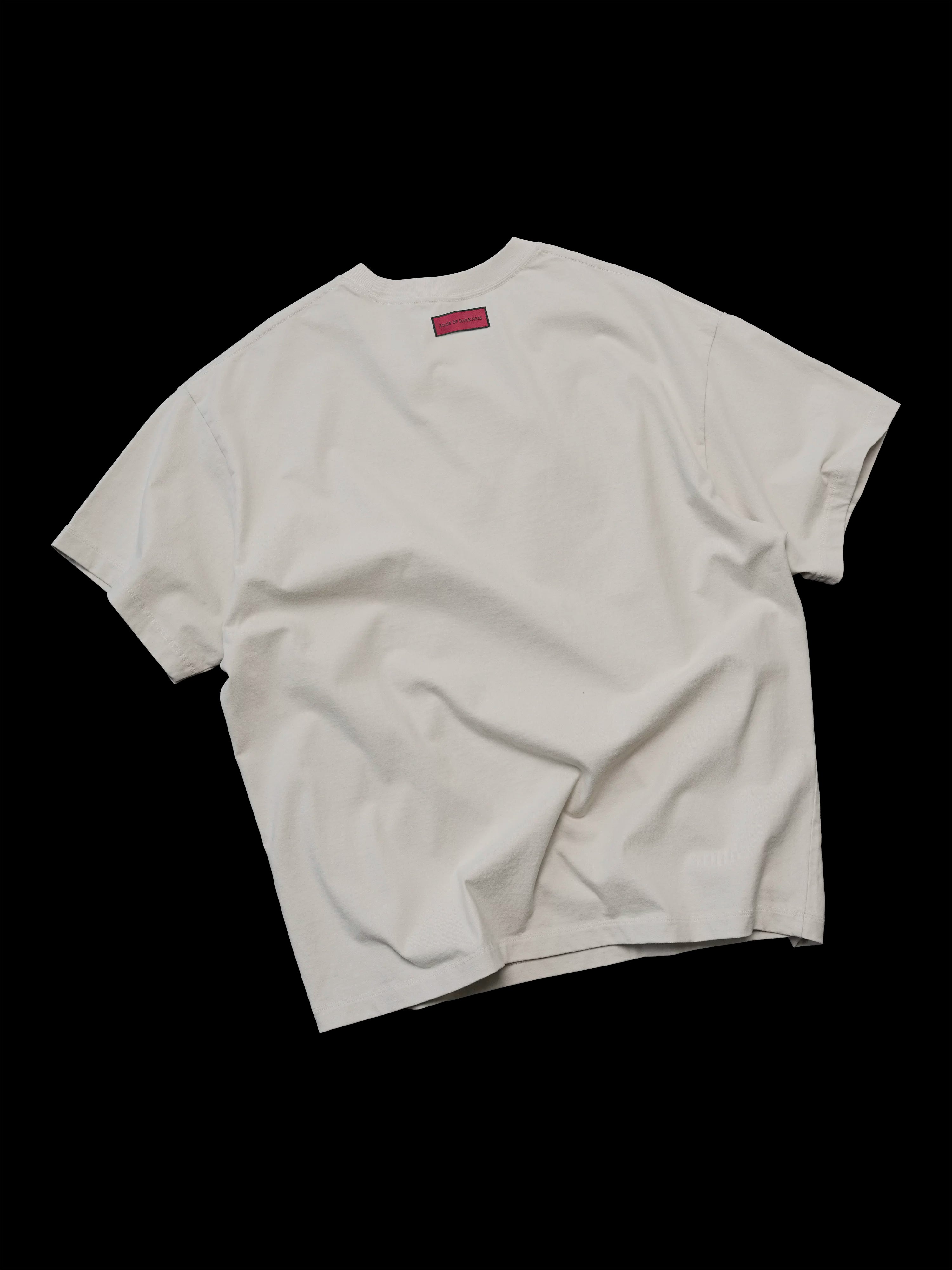 Vintage Washed Cream Printed Loose Tee