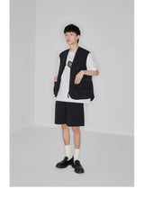 Plaid Multi-Pocket Elastic Waist Shorts