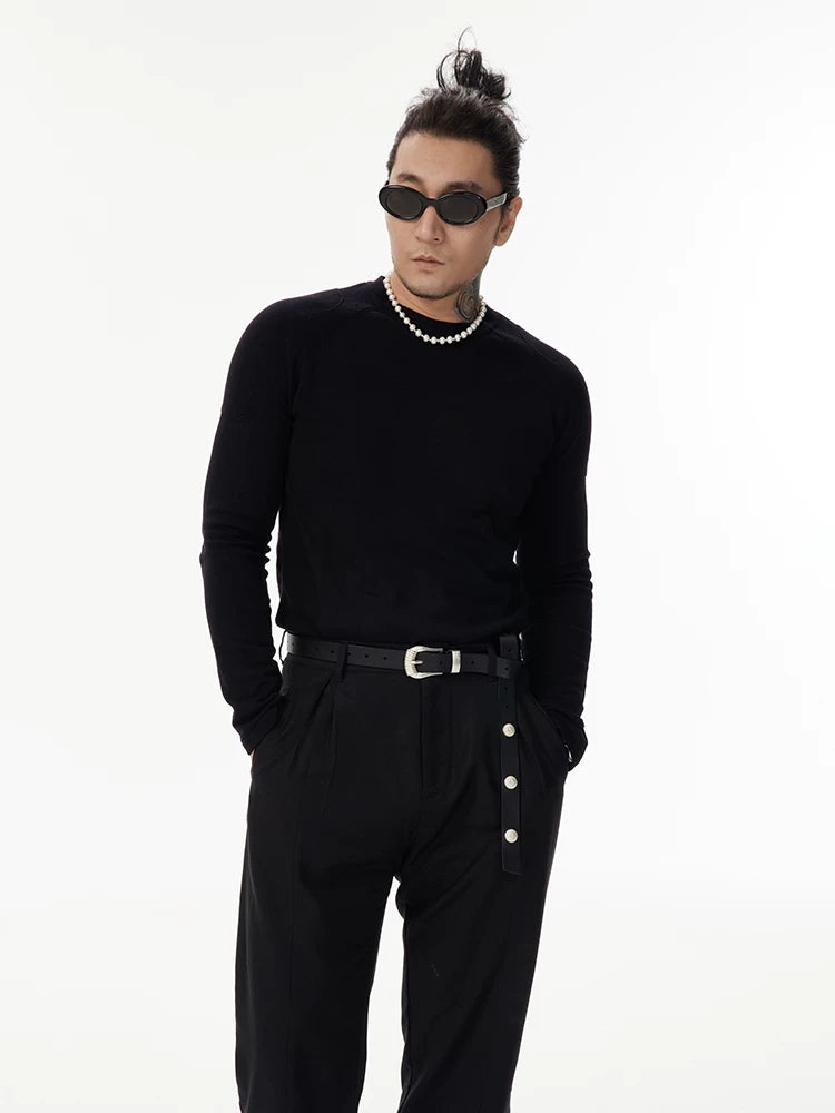 Men's Australian Wool Blend Tops