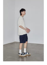 Magnetic Belted Elastic Multi-pocket Shorts