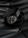 Dark Iris Silver Vintage Cowhide Belt