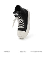 JumboHigh Oreo Distressed High-Top Leather Sneakers
