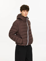Lightweight Hooded 90% Down Water-repellent Jacket