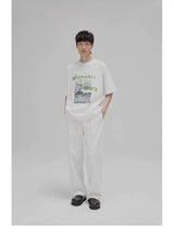 Graffiti Print Double Mercerized Tee