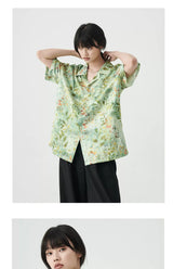 Loose Short Sleeve Hawaiian Shirt