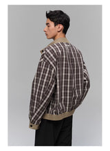 Reversible Plaid Lined Cotton Harrington Jacket