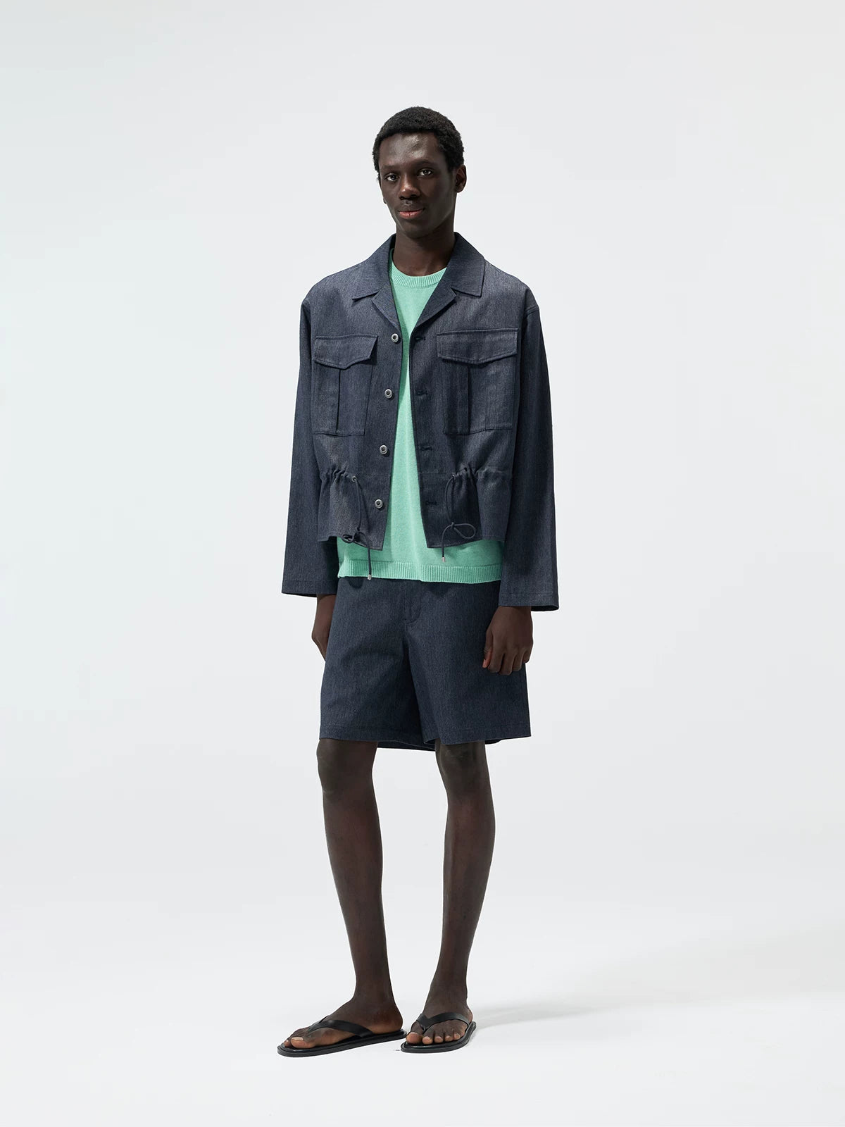 Hemp Blend Denim Jackets & Shorts
