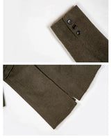 British Style Loose Long Wool Coat