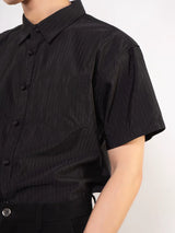 Men's Loose Retro Striped Button Shirt