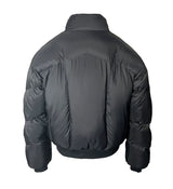 Men's Black Cross Armoured Down Coat