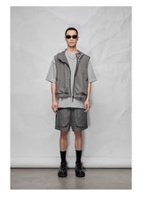 Double Pocket Split Hem Loose Tee