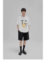 Graffiti Print Double Mercerized Tee