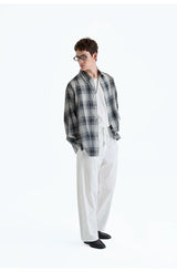 SUPIMA Nylon Drawstring Curved Casual Pants