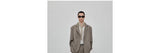 Casual Notched Lapel Wool Blend Blazer