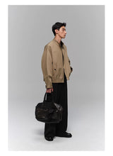 Reversible Plaid Lined Cotton Harrington Jacket