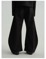 Two-Tone Wide Leg Machete Pants