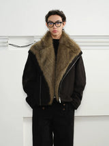Men's Winter Detachable Rabbit Fur Coat