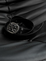 Dark Iris Silver Vintage Cowhide Belt