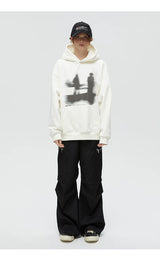 Lost Sandbar Print Fleece Hoodie