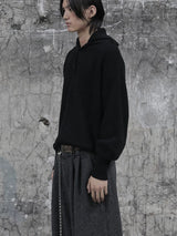 Chunky Knit Collared Button Sweater