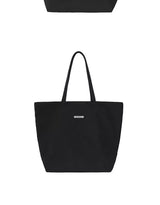 Embroidered Metal Logo Nylon Tote Bag
