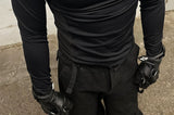 Black Sharkskin Long Sleeve Racing Top