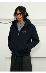 Men's Herringbone Hooded Puffer Jacket