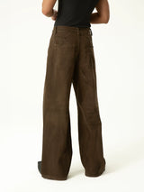 Men's Brown Vintage Wide Leg Jeans