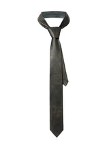 Black Vintage Arrow Leather Tie