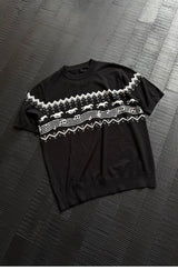 Antibacterial Lyocell Fair Isle Note Tee