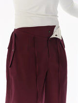 Cotton Low Waist Cargo Parachute Pants