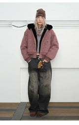 Men's Splatter Canvas Padded Jacket