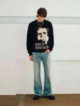Couple’s Faux Mink Portrait Jacquard Sweaters
