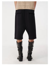 Pocketed Low-Rise Tencel Shorts