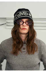 Fair Isle Color Block Knit Beanie