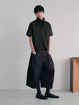Stand Collar Denim Shirts With Pockets