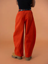 Men's Y2K Green Orange Cargo Pants