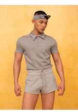 Men's Slim Light Gray Polo Shirt
