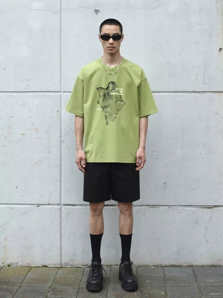 Oversized Graphic Print Tee