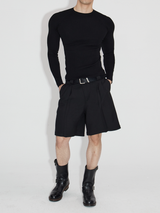 Lightweight Ribbed Knit Long Sleeve