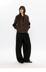 Men's V-Neck 2-In-1 Chenille Jacket