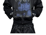 Slim Fit Mesh Zip-Up Hoodie