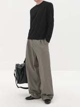 Summer Loose Pleated Tencel Cotton Pants
