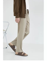 Double Pleated Wide Cropped Suit Pants