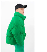 Men's Oversized Green Puffer Jacket