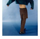 Vintage Fluffy Double-breasted Cropped Coat