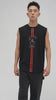 Lalavava model try-on video - mens-black-printed-tank-top